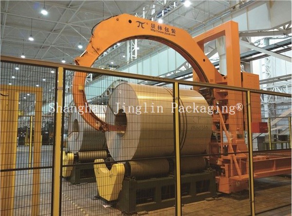 Side Opening Type Aluminum Jumbo Coil Wrapping Machine Side Opening Type Aluminum Jumbo Coil Wrapping Machine