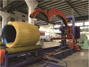 Wide-width Aluminum/Steel Coil Wrapper Packing Machine